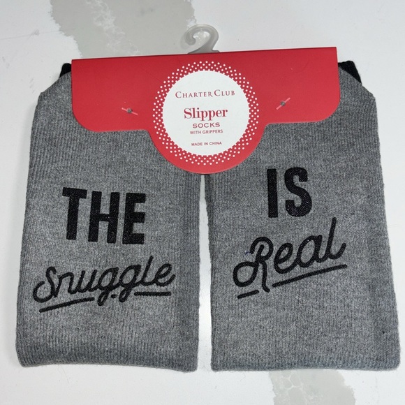 NWT 2 pairs The Snuggle is Real Slipper Socks MSRP $24 - Picture 2 of 3